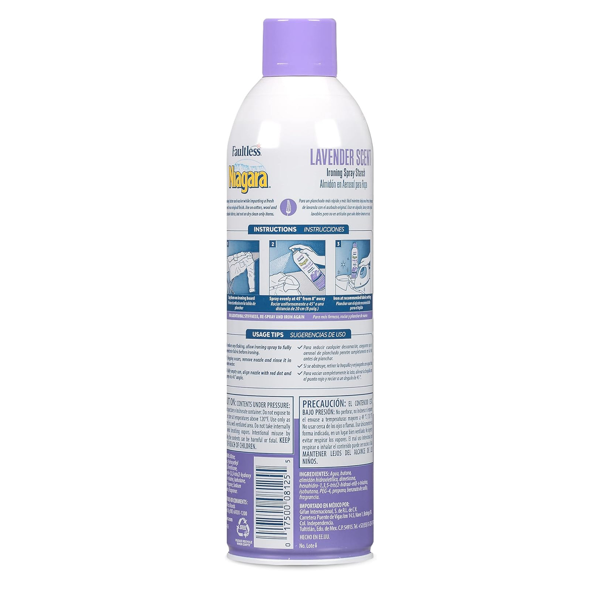 Almidón En Aerosol Niagara Lavanda 20oz 4pz