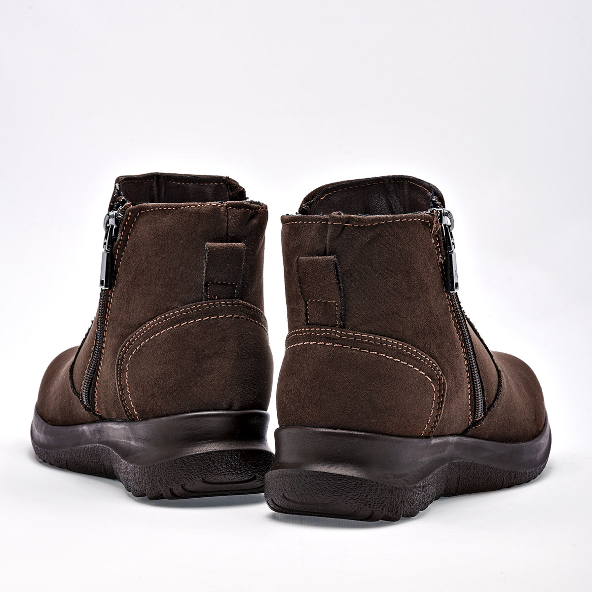 Bon Wild Shoes Botin Casual Gamuza Mujer Plataforma 4cm Tubo 10cm Color Cafe E9