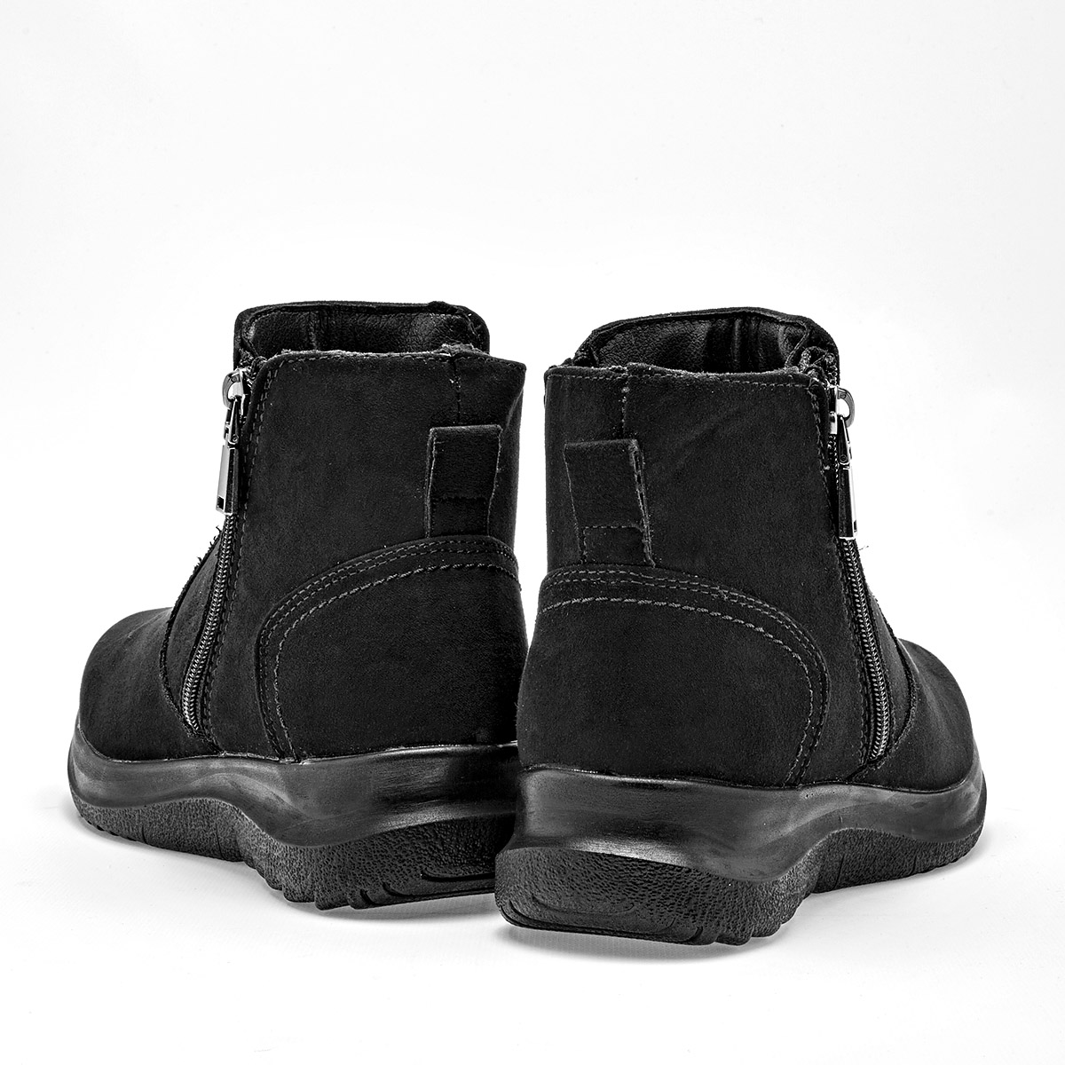 Bon Wild Shoes Botin Casual Gamuza Mujer Plataforma 4cm Tubo 10cm Color Negro E9