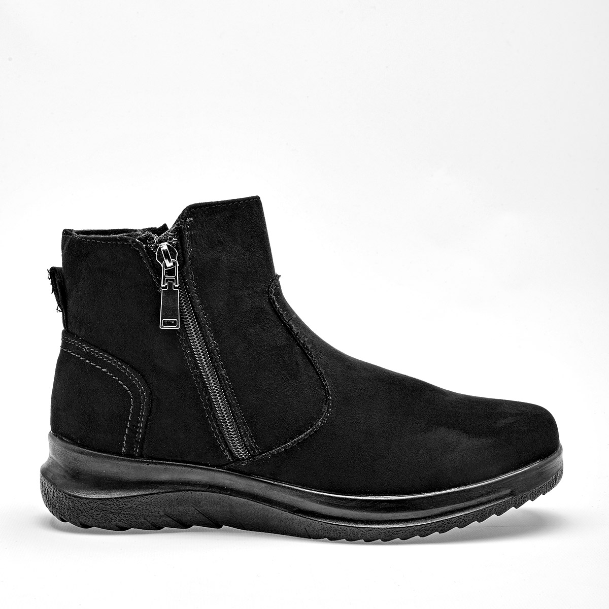 Bon Wild Shoes Botin Casual Gamuza Mujer Plataforma 4cm Tubo 10cm Color Negro E9