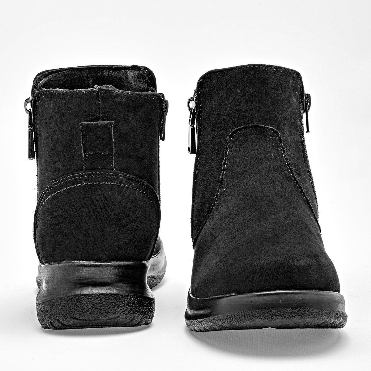 Bon Wild Shoes Botin Casual Gamuza Mujer Plataforma 4cm Tubo 10cm Color Negro E9