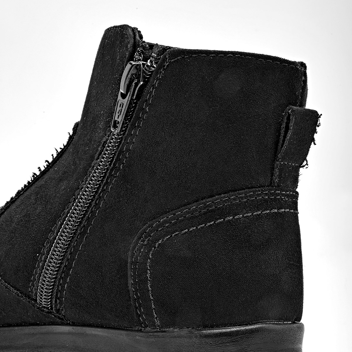 Bon Wild Shoes Botin Casual Gamuza Mujer Plataforma 4cm Tubo 10cm Color Negro E9