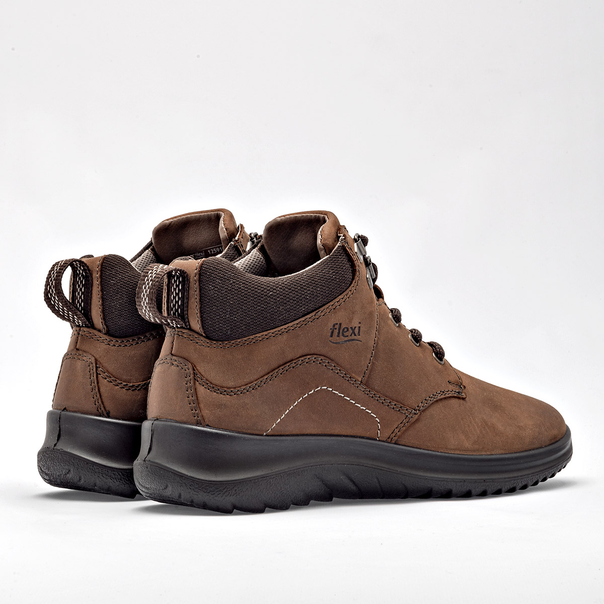 Flexi Botin Casual Piel Mujer Tubo 8cm Color Cafe E9