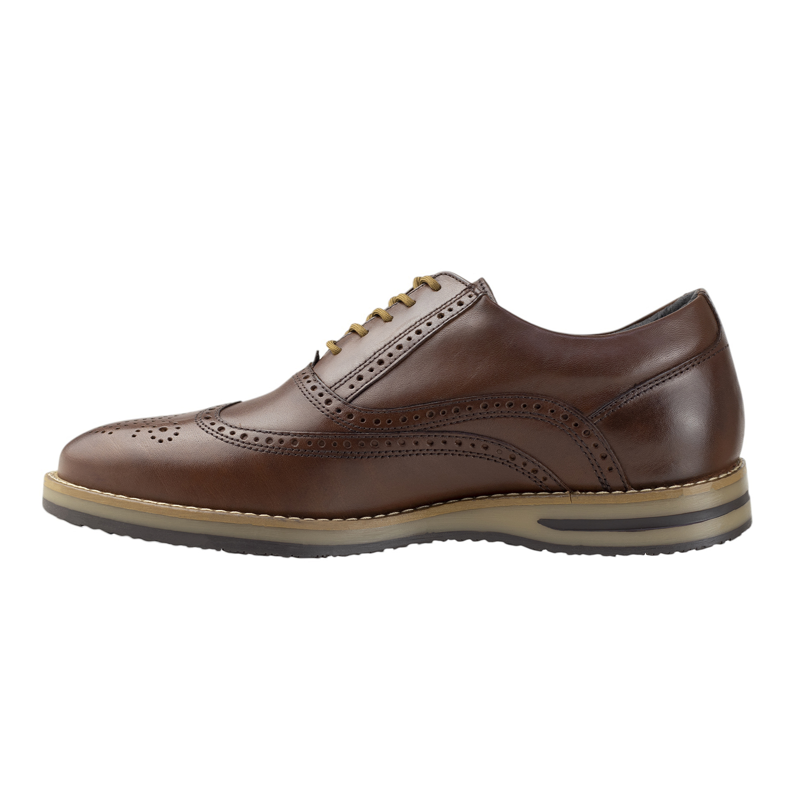 Zapatos Bostonianos Hombre Gino Cherruti Clasico 6027 Café Confort.