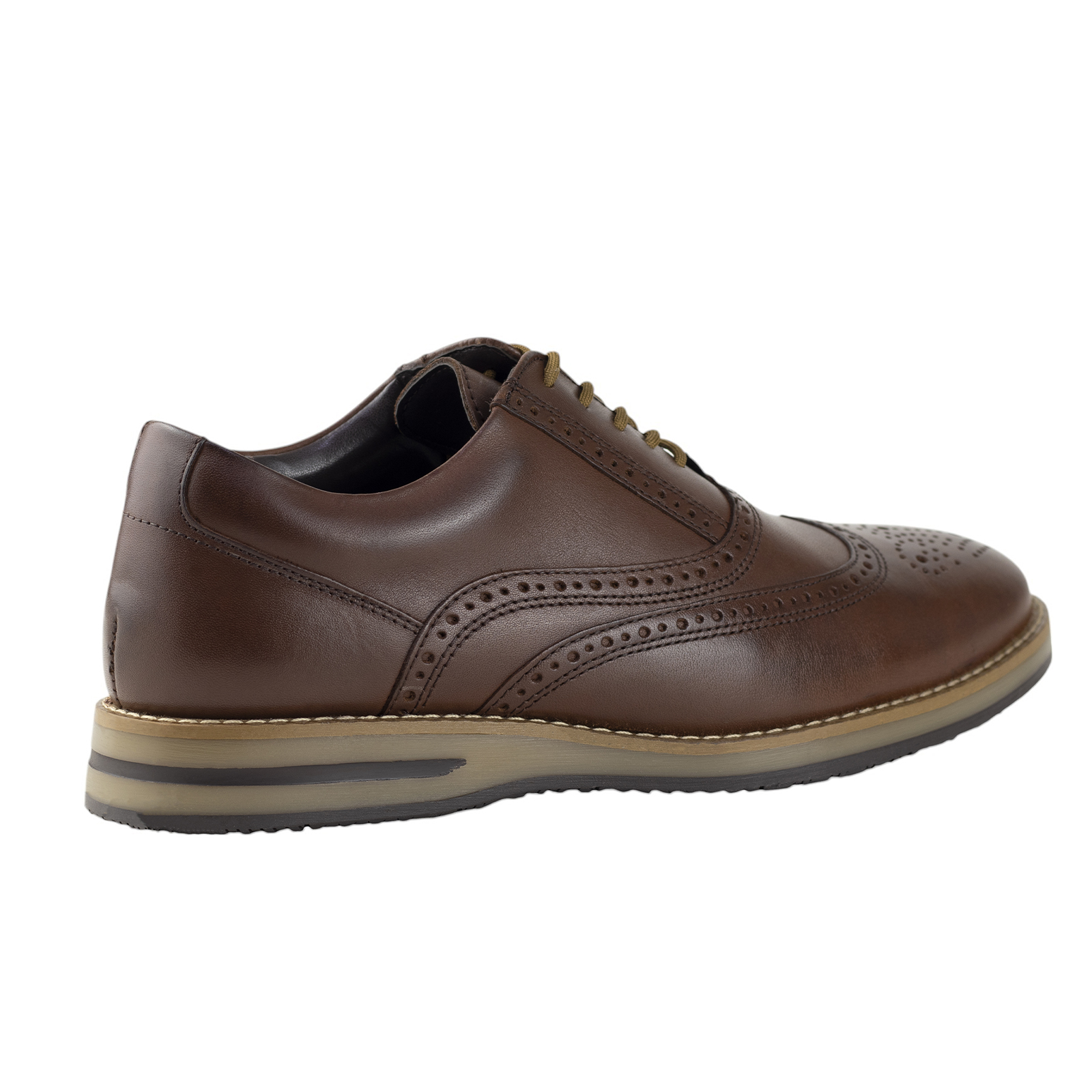 Zapatos Bostonianos Hombre Gino Cherruti Clasico 6027 Café Confort.