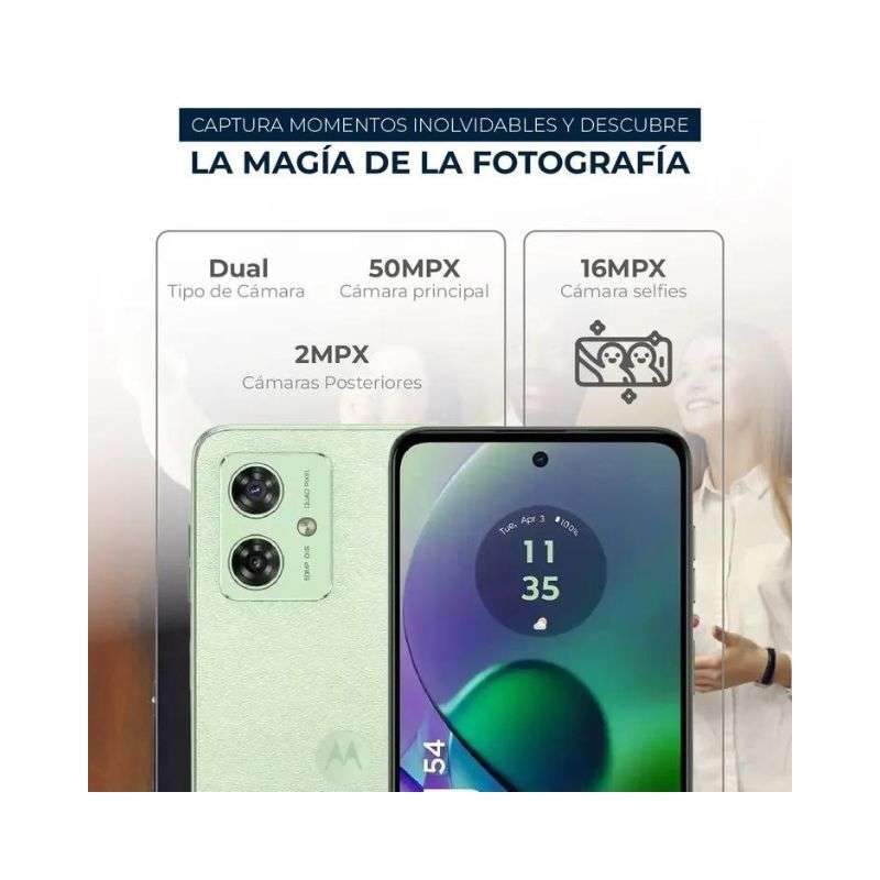 Motorola G54 5G 256Gb 8Ram Color Verde Dual Sim NUevo Desbloqueado