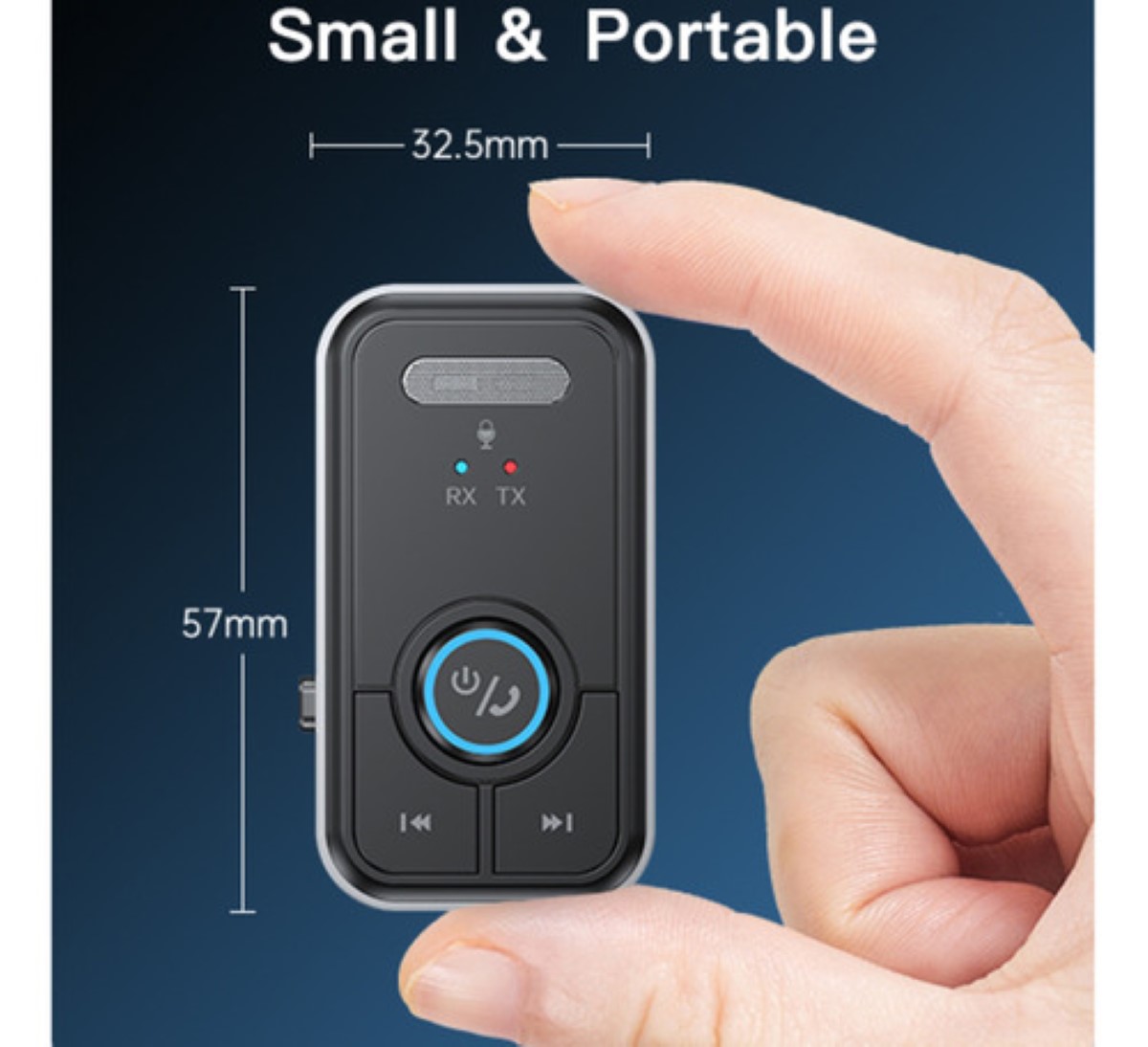 Adaptador Auxiliar Bluetooth Jack 3.5 Aux Para Carros NEGRO GRIS 