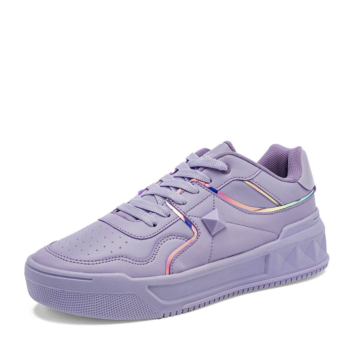 Stars of the World Tenis Casual Mujer de plataforma 4 cm Color Morado E9