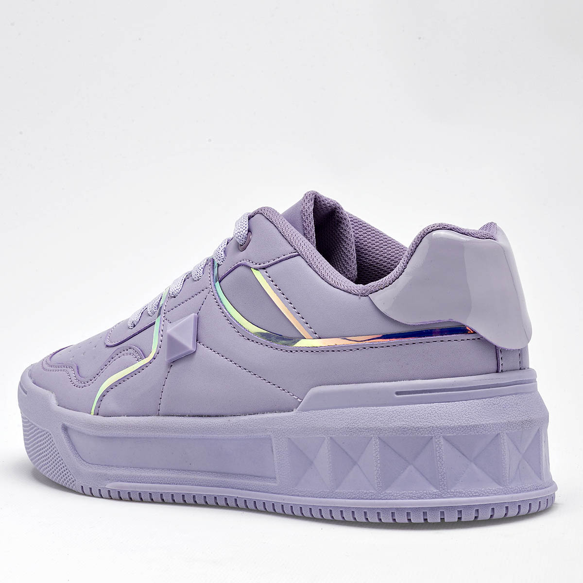 Stars of the World Tenis Casual Mujer de plataforma 4 cm Color Morado E9