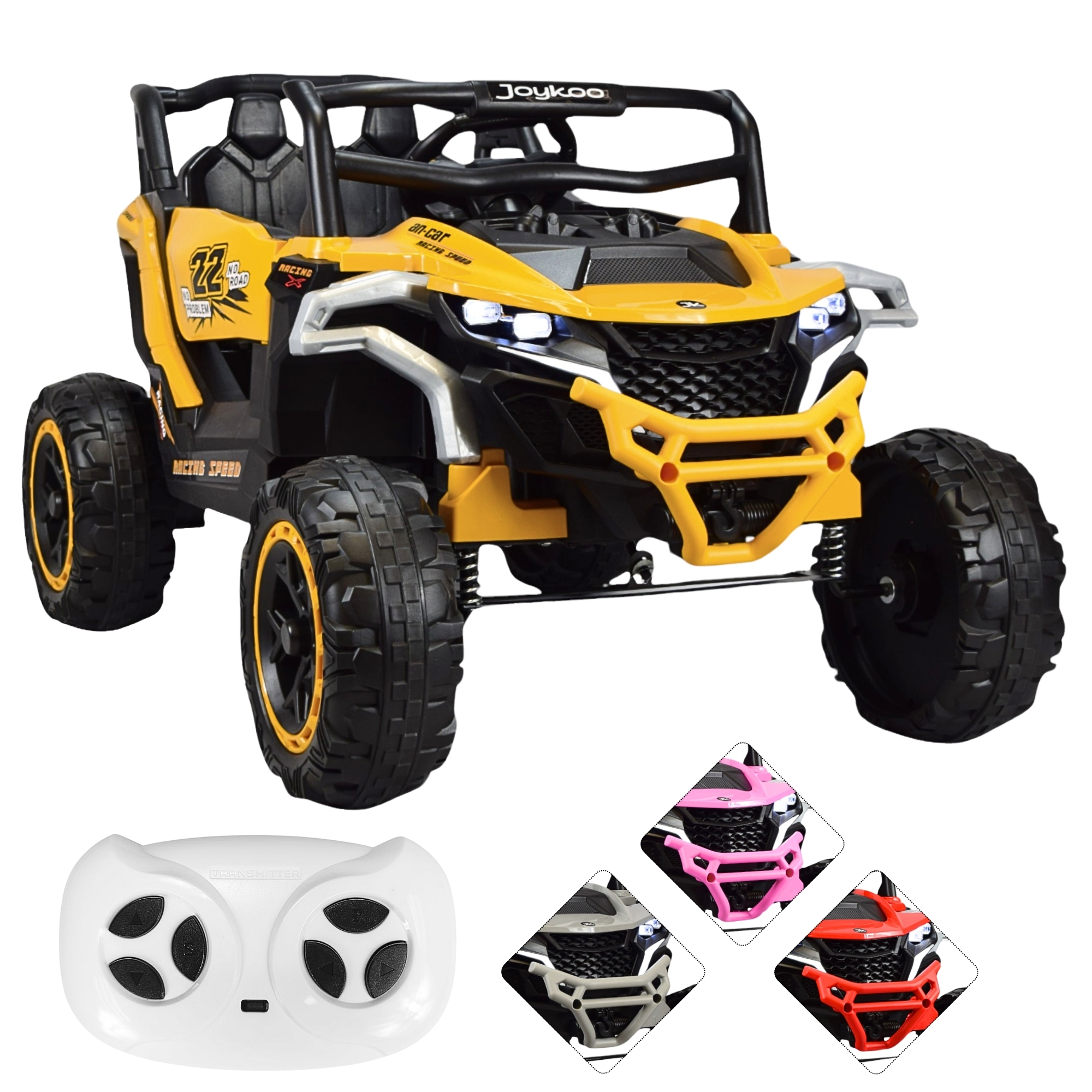 Montable Electrico Speed para Niños Control Remoto Luz Led 12v - Amarillo