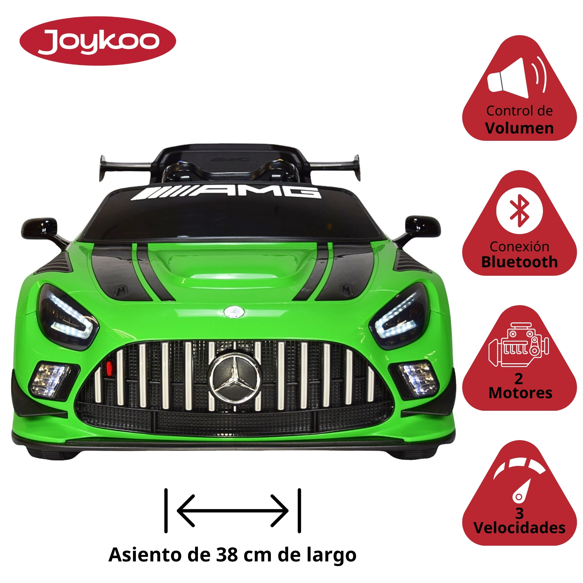 Montable Mercedes-Benz Electrico para Niños Control Remoto 12v - Verde