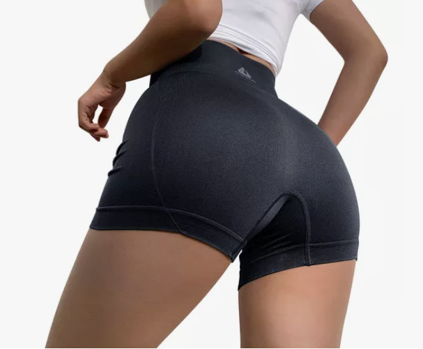 2pzs Short Ejercicio Casual Gym Moda Sexy Cintura Alta Short