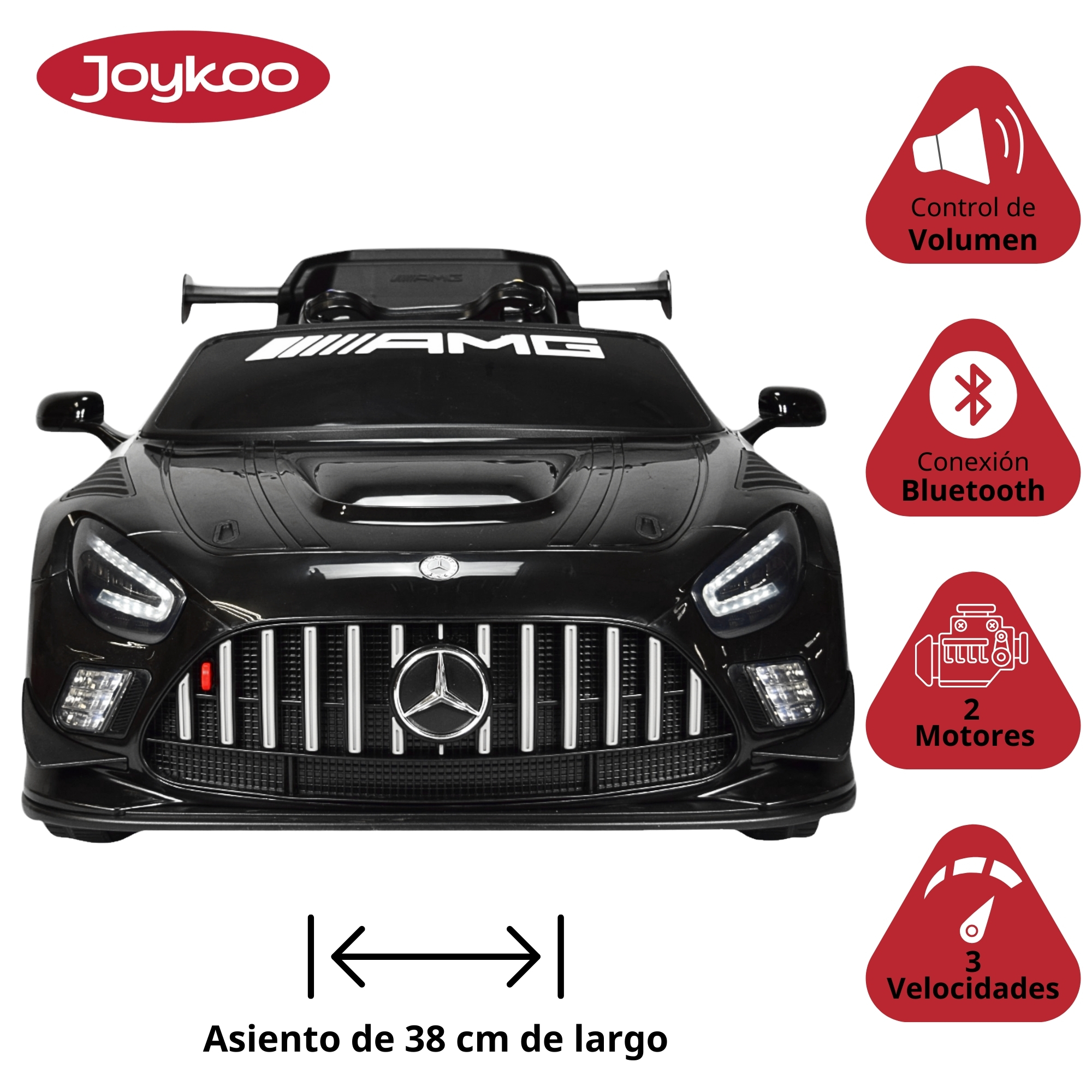 Montable Mercedes-Benz Electrico para Niños Control Remoto 12v - Negro