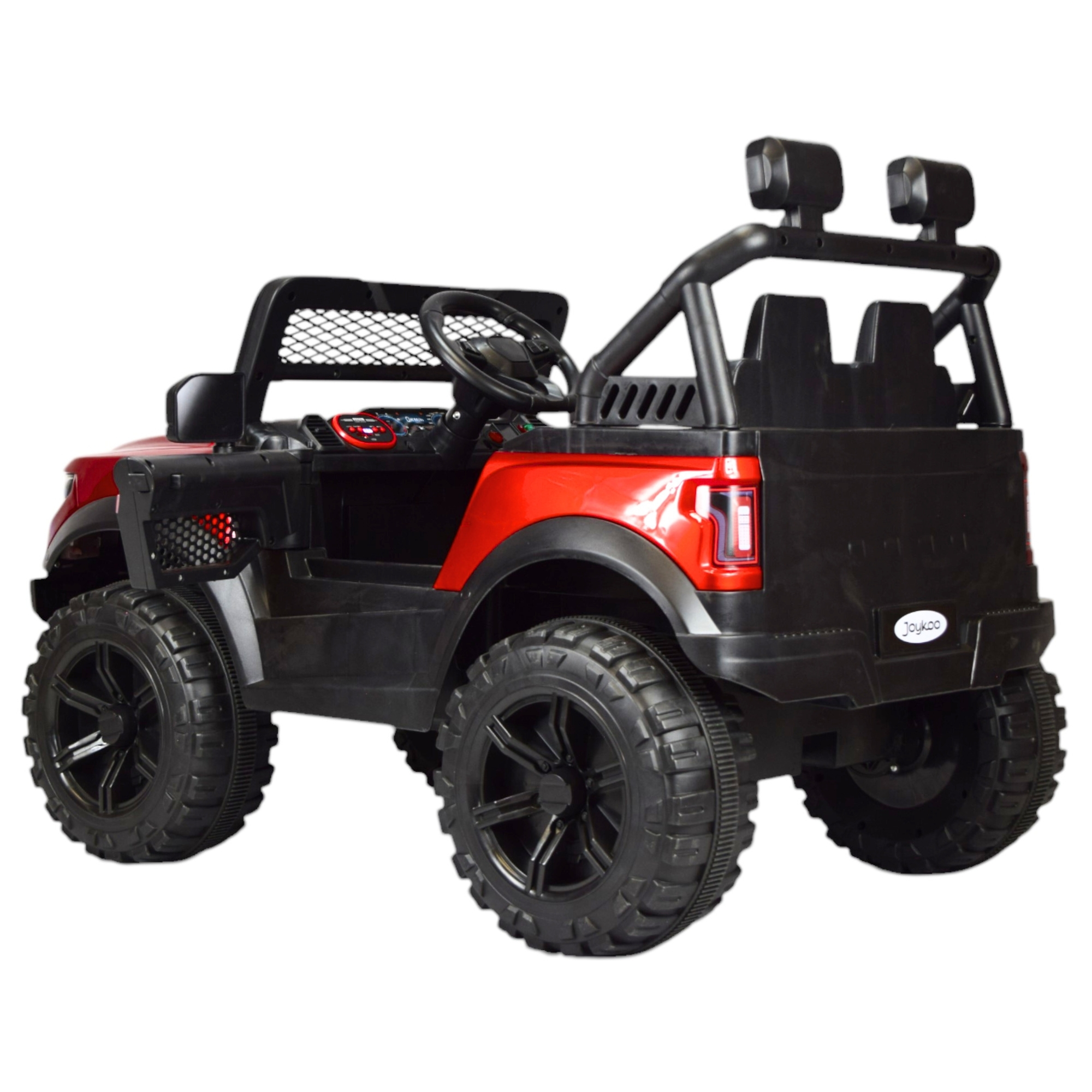 Montable Electrico Raptor para Niños Control Remoto Luz Led 12v - Rojo