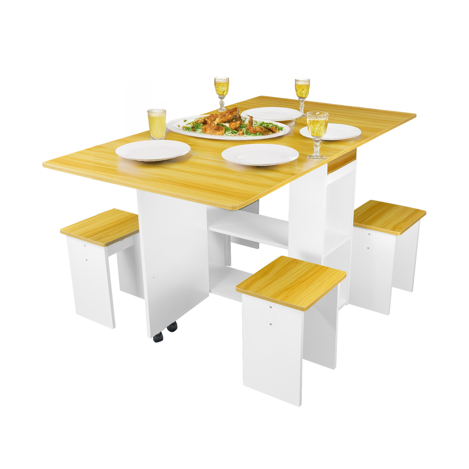 Mesa Plegable Moderno Comedor Minimalista 140cm Bossa Capela