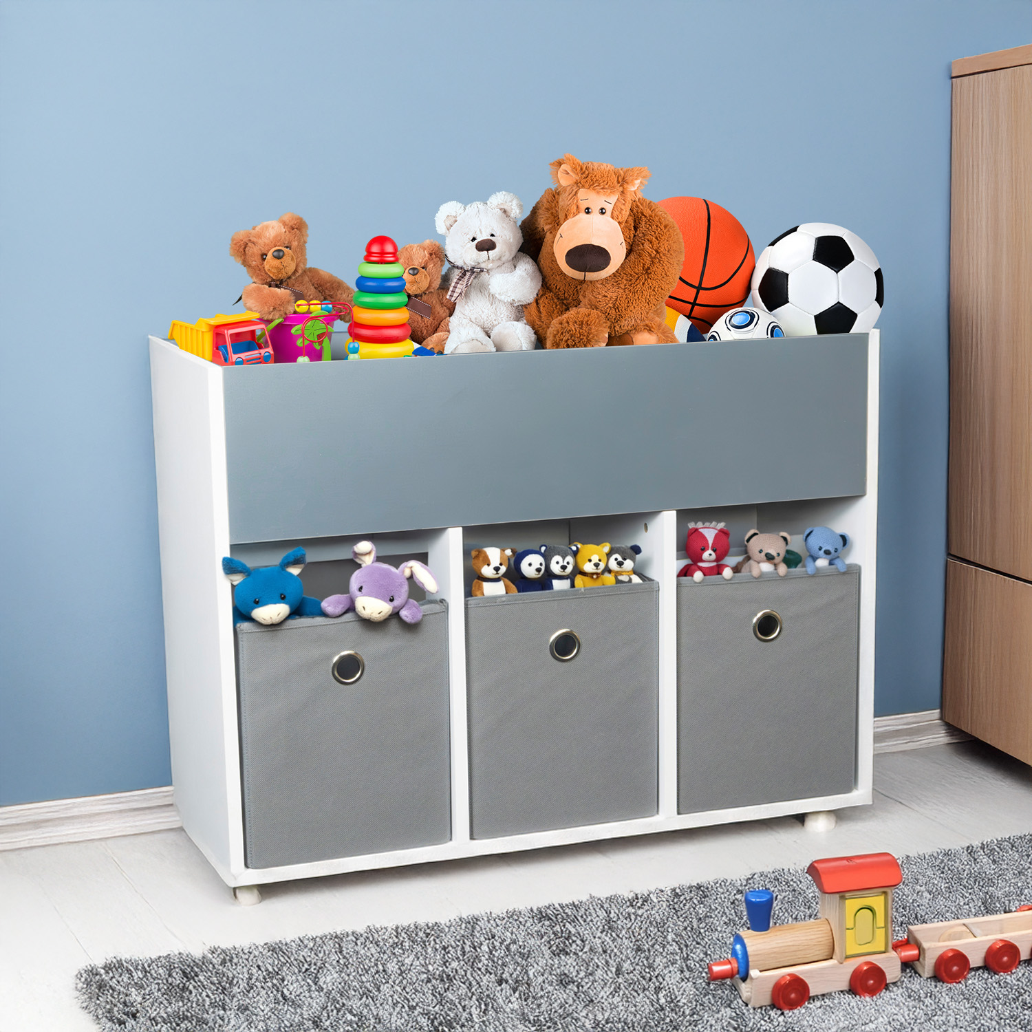 Estantería Infantil Juguetero Librero Multiusos Bossa Skye