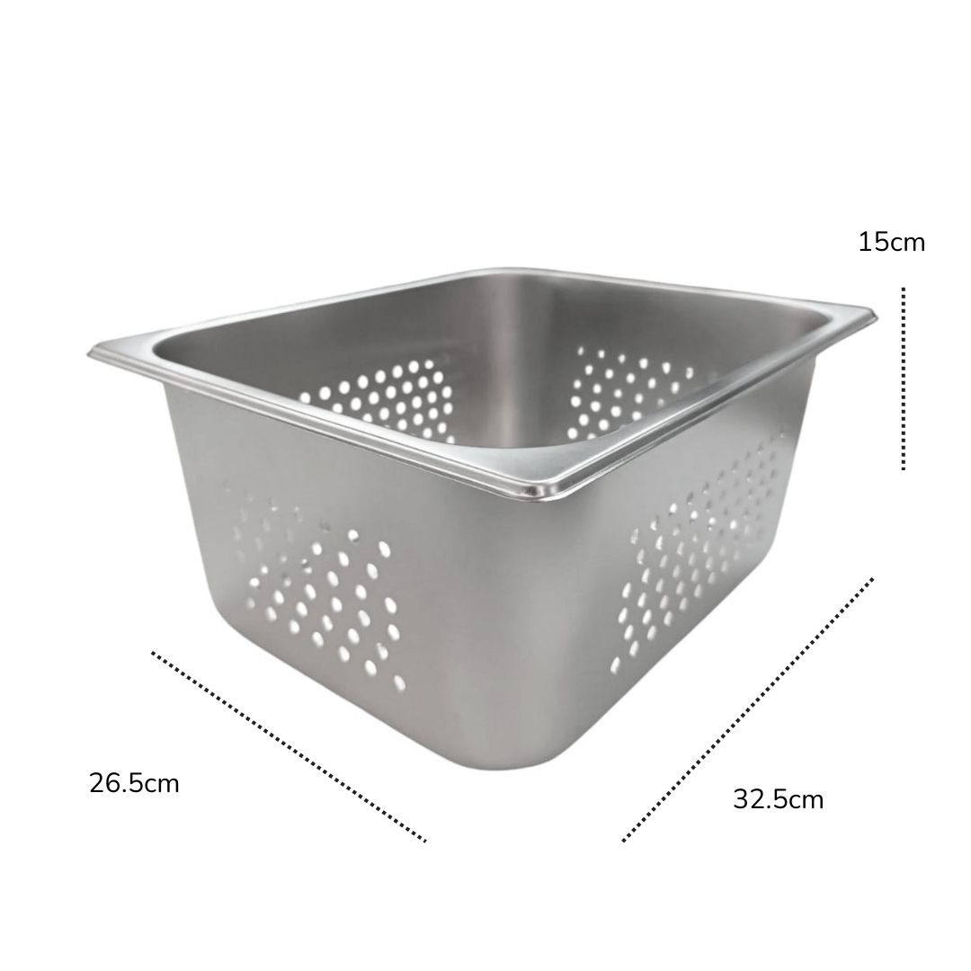 Inserto Acero Inoxidable Perforado 1/2 de 15cm