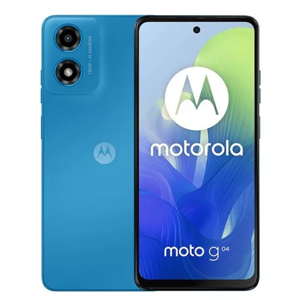 Motorola G04S  azul + Devia Audífono Tws M4