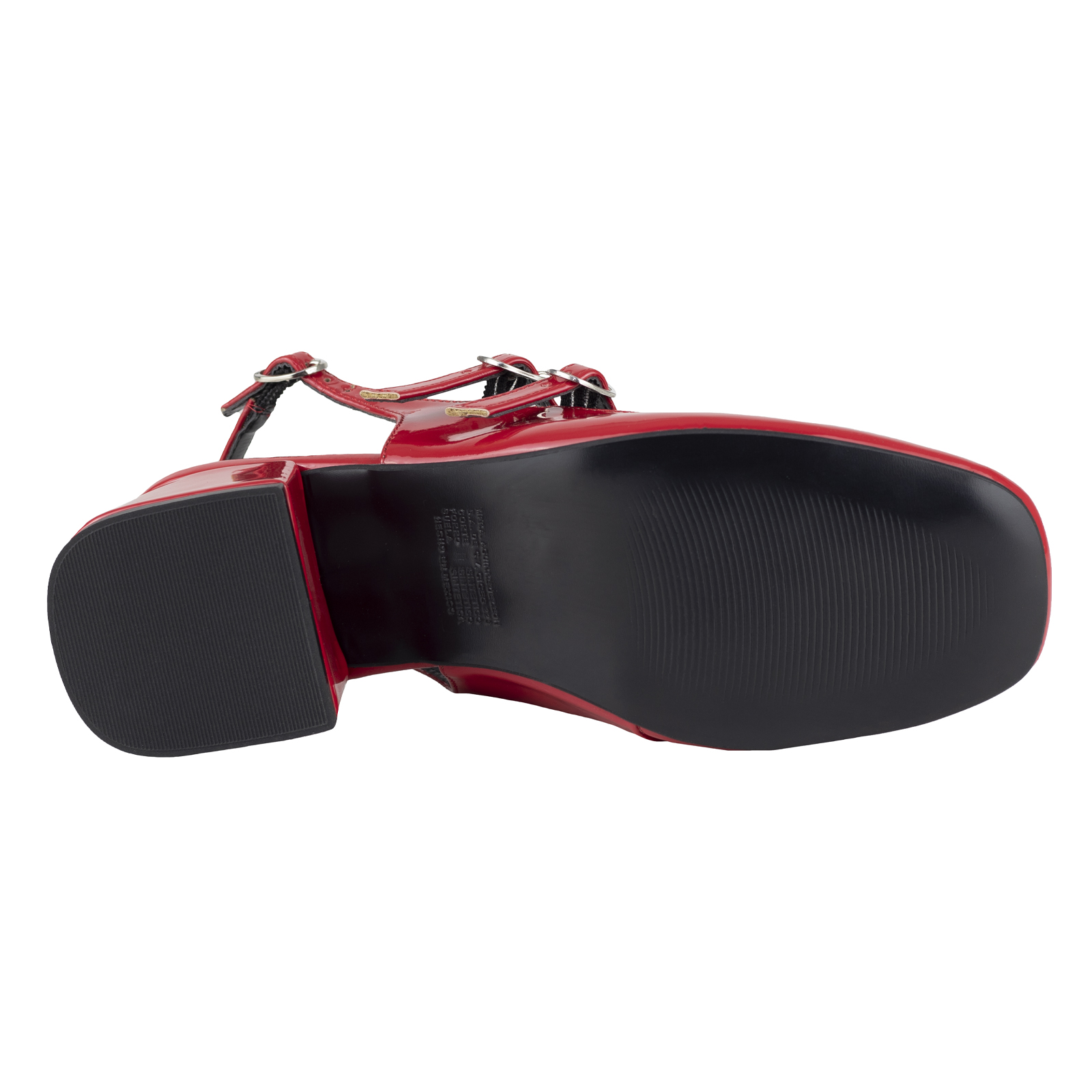 Zapato Destalonado Mujer Charol Rojo Lady Paulina 37701 Moda