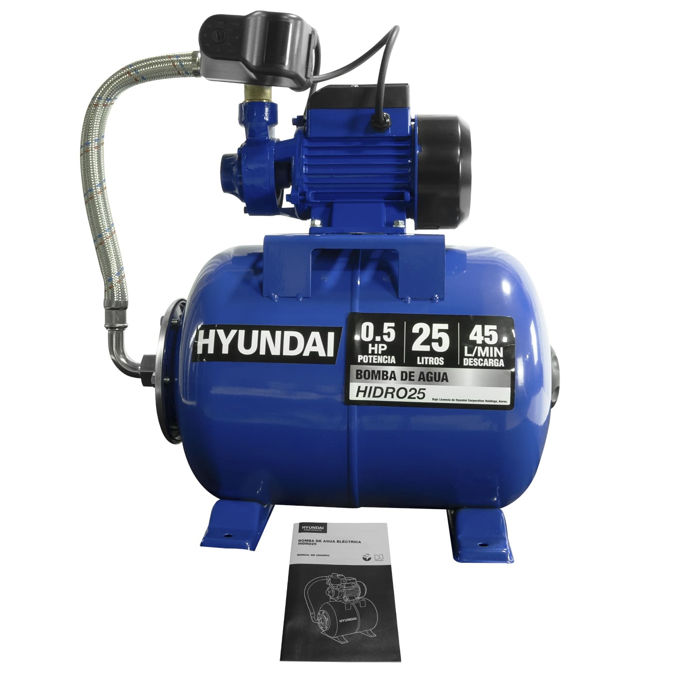 Bomba De Agua Eléctrica Hyundai 0.5 Hp 25 Litros 110v/60hz - HIDRO25
