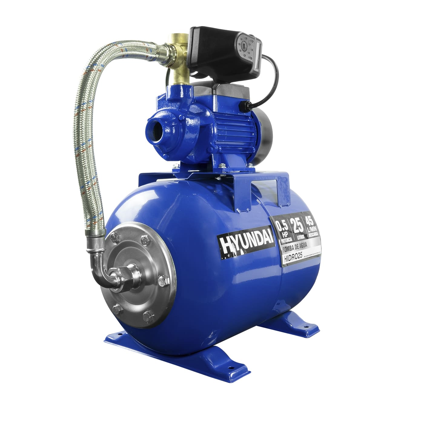Bomba De Agua Eléctrica Hyundai 0.5 Hp 25 Litros 110v/60hz - HIDRO25