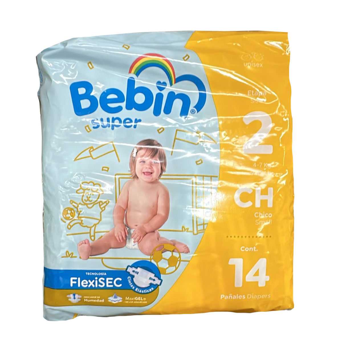 Pañal Bebin Súper Chico 84 Pz