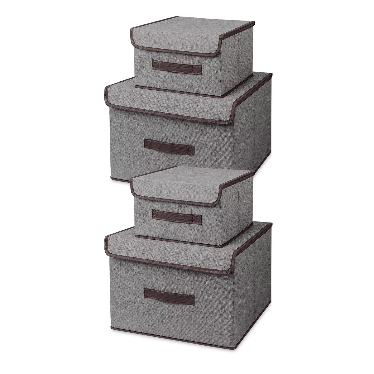 Cajas Organizadoras 8 Unidades De Tela Plegable Gris