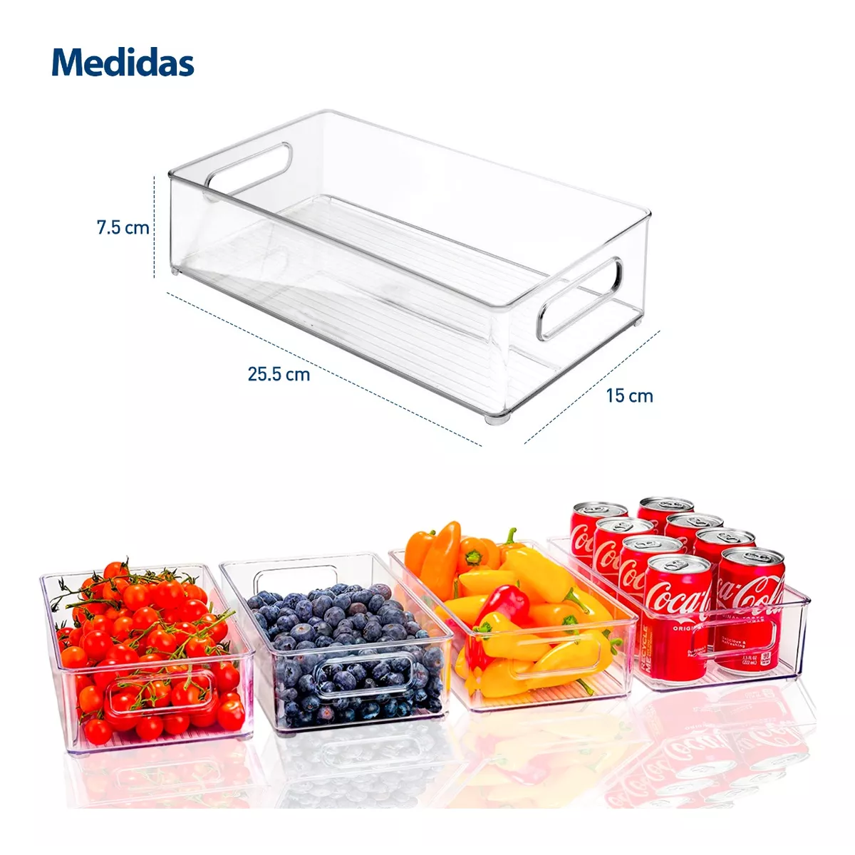 Organizadores De Refrigerador Contenedores Despensa 8 Piezas