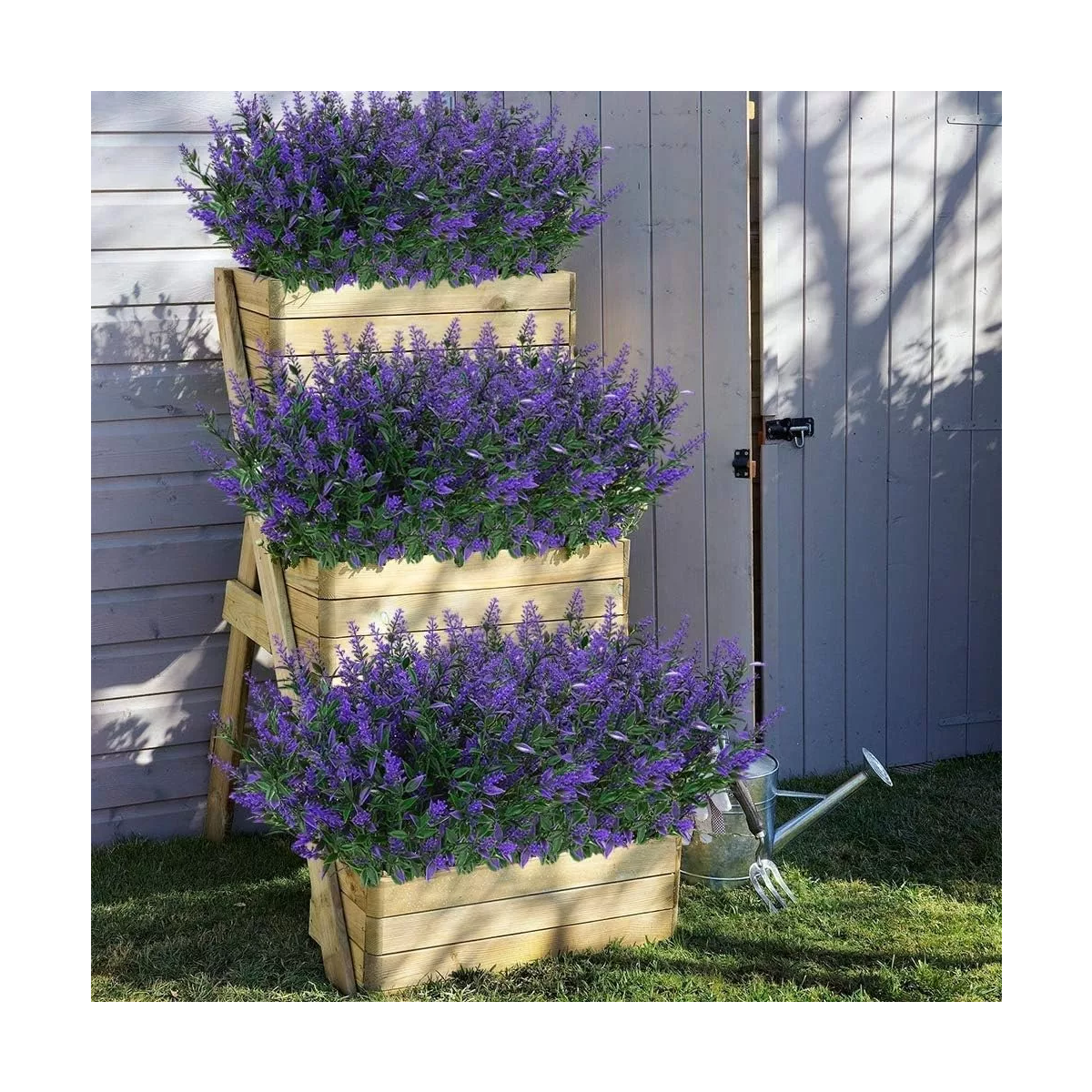 Flores Artificiales Lavanda 10 Paquetes, Para Decoración Color Violeta