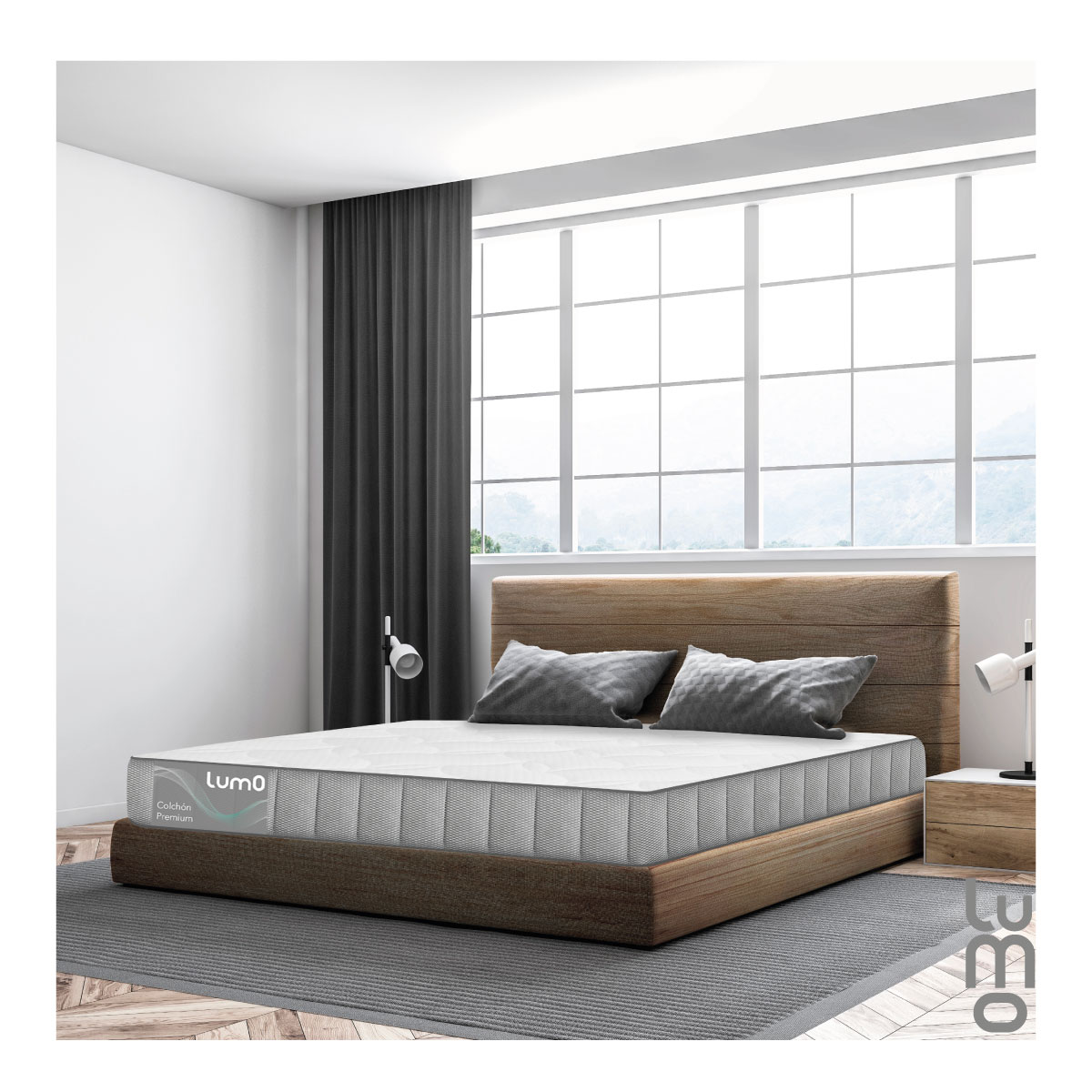 Colchon Matrimonial Premium 18cm MemoryFoam 7 Capas en Caja