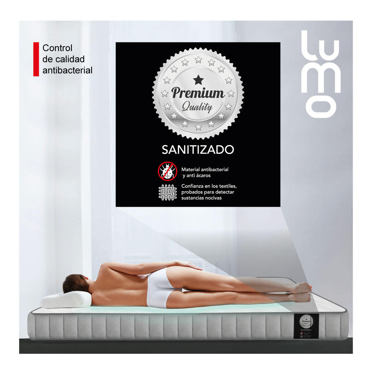 Colchon Matrimonial Premium 18cm MemoryFoam 7 Capas en Caja