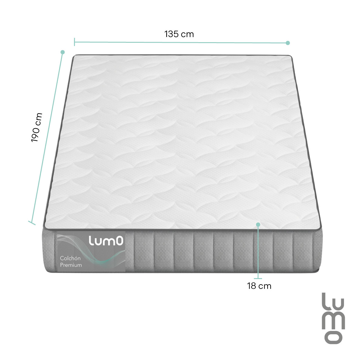 Colchon Matrimonial Premium 18cm MemoryFoam 7 Capas en Caja