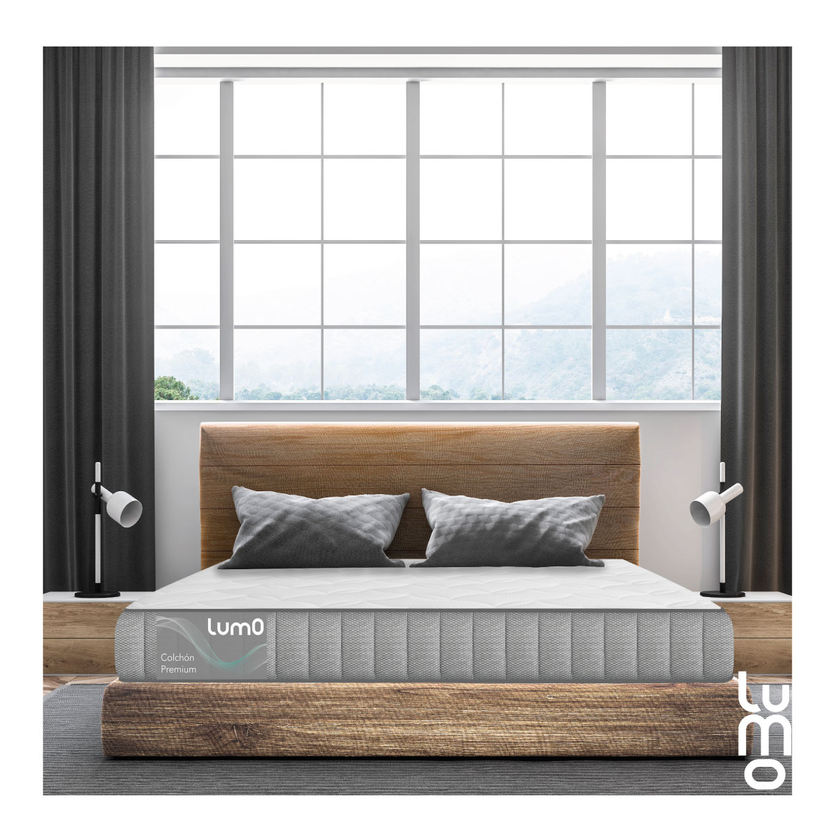 Colchon Matrimonial Premium 18cm MemoryFoam 7 Capas en Caja