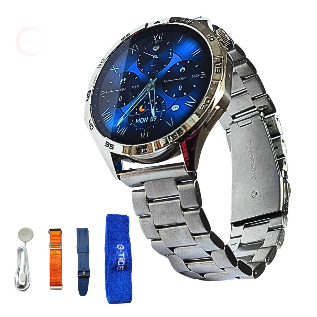 Reloj Inteligente G-tide Power Plata Acero Inoxidable Hombre