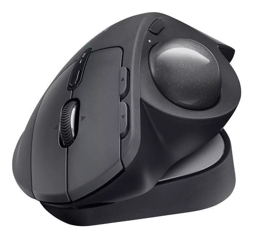 Mouse gamer trackball inalámbrico recargable Logitech MX Ergo 910-005177 negro
