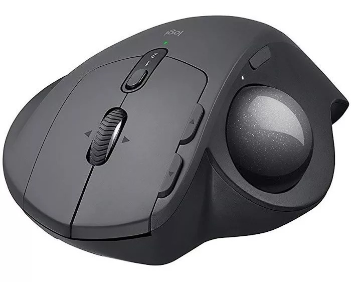 Mouse gamer trackball inalámbrico recargable Logitech MX Ergo 910-005177 negro