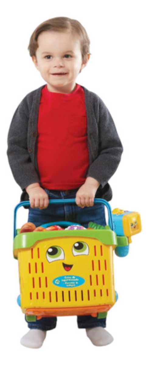 Cesta Leap Frog Niños Infantil Supermercado Convertible amarillo colores 14pz