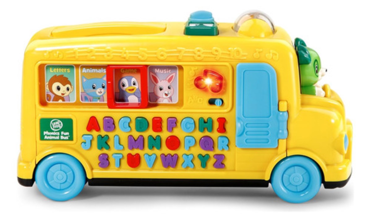 Autobus Leap Frog Niños Infantil Letras Y Animales amarillo
