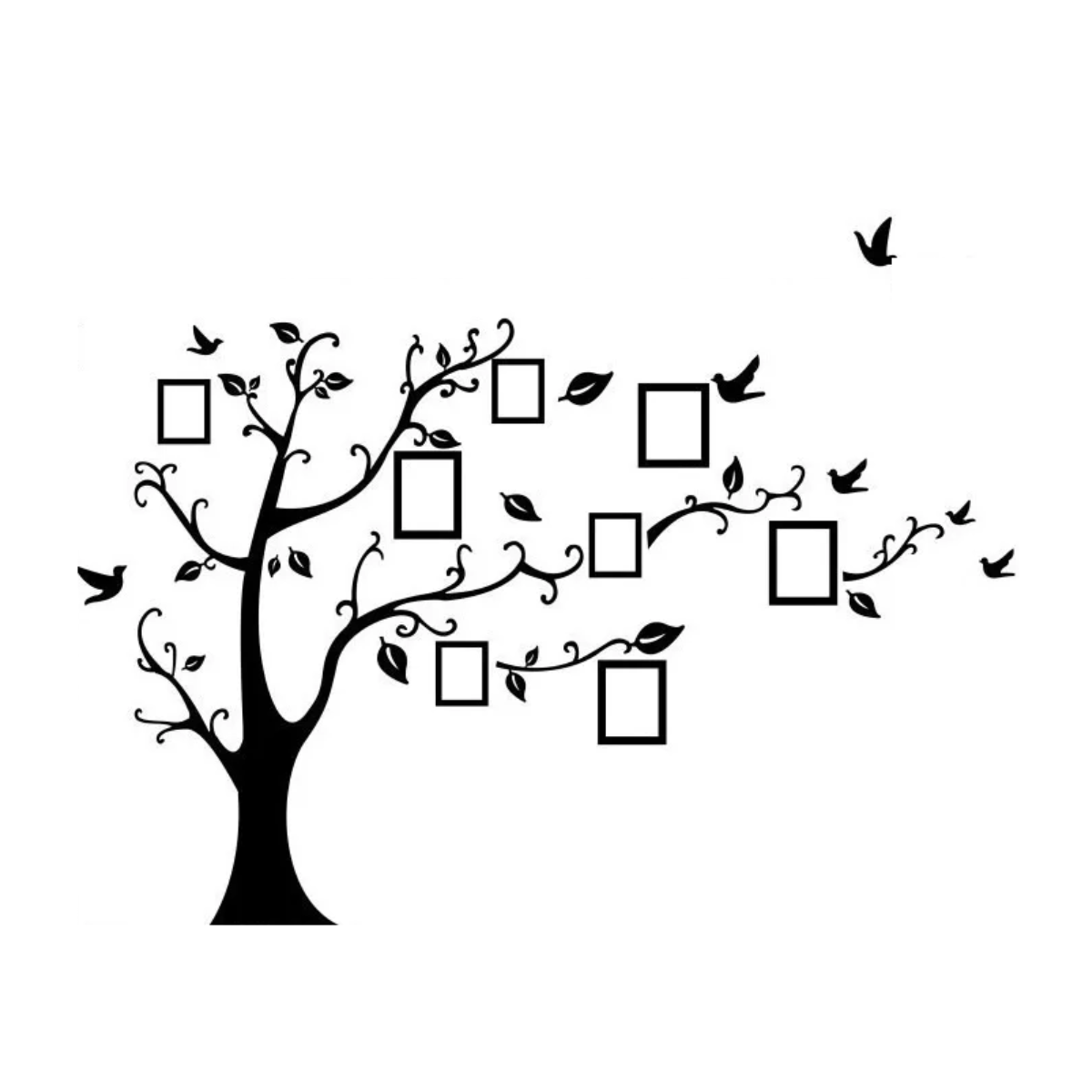 Vinil Arbol Genealogico Decorativo Para Pared Árbol Familiar