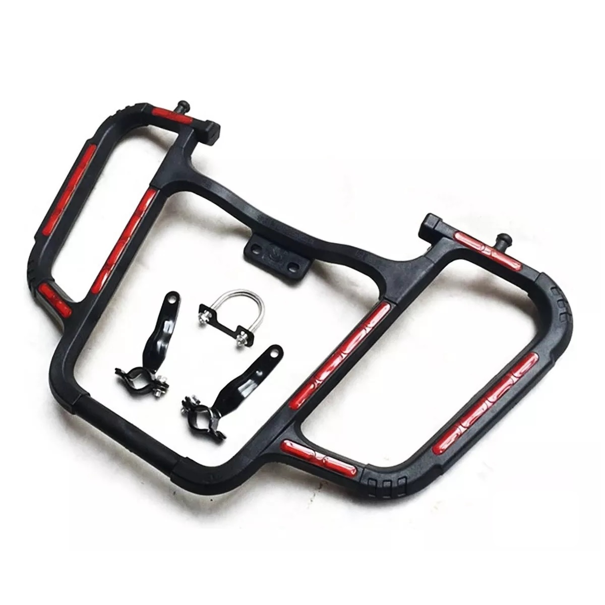 Defensa Parachoque Acero Reforzada Reflejante Moto Universal
