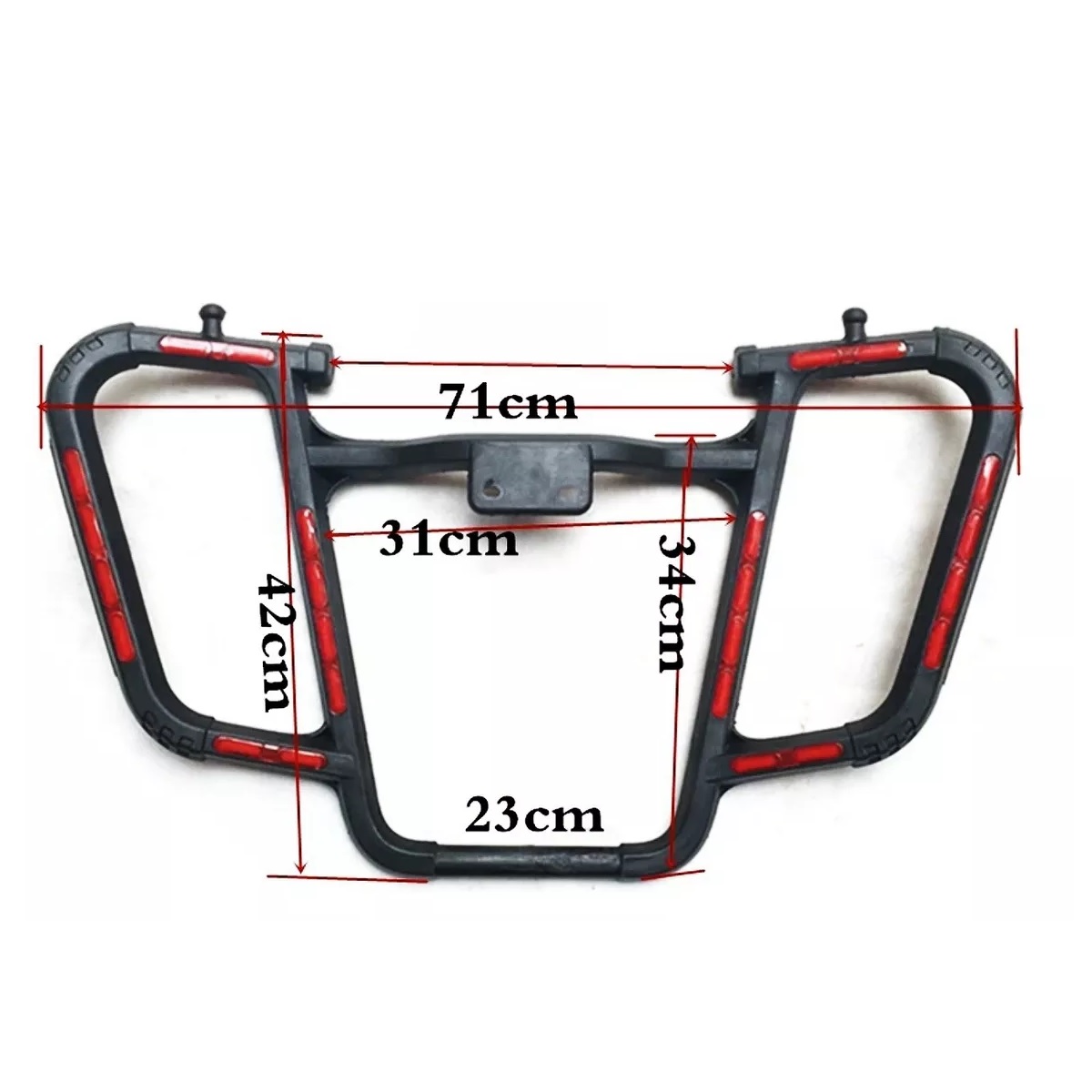 Defensa Parachoque Acero Reforzada Reflejante Moto Universal