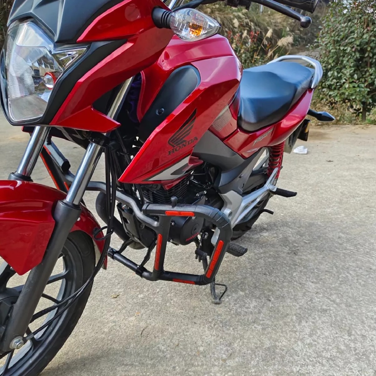 Defensa Parachoque Acero Reforzada Reflejante Moto Universal