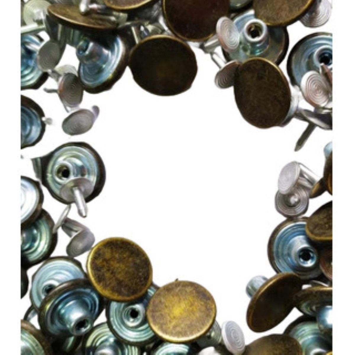Botones Para Jeans De Metal Botones Instantáneos 12 Piezas Color A plata