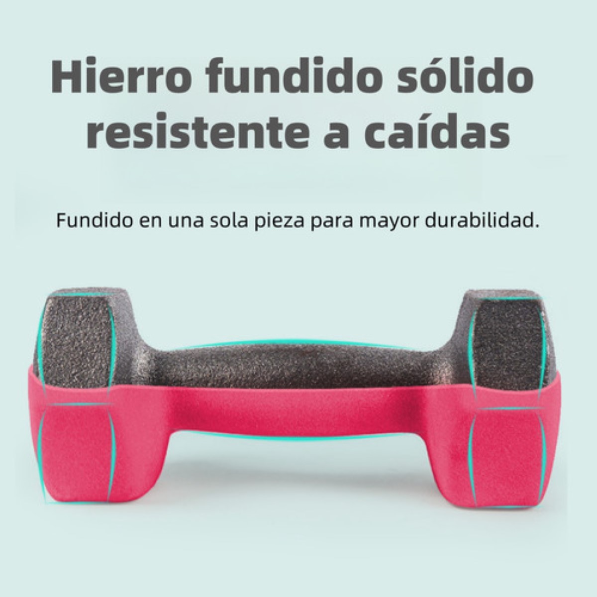 Mancuerna Pesa Neopreno 3 Kg Gym Entrenamiento Kit 2 Piezas rosa