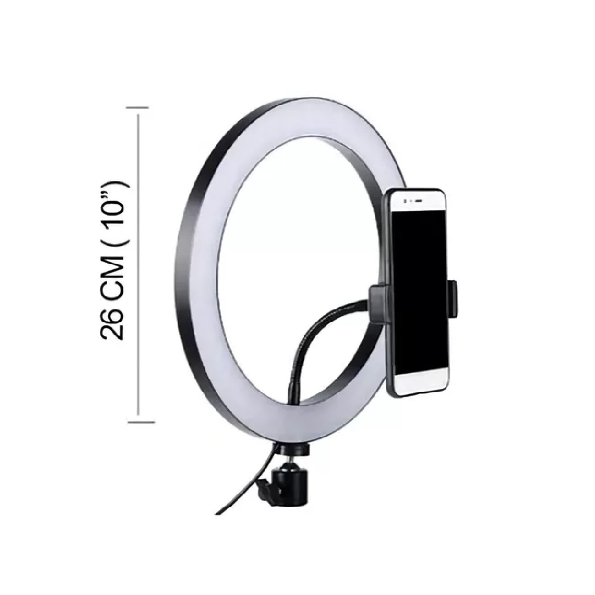 Aro De Luz LED 10 Pulgadas Trípode 26 Cm Soporte Celular