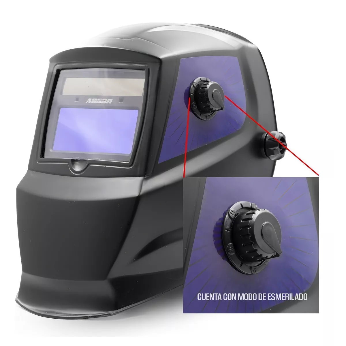Careta Soldador Electrónica Argón Soldar 9-13 Casco Sombra Color Negro