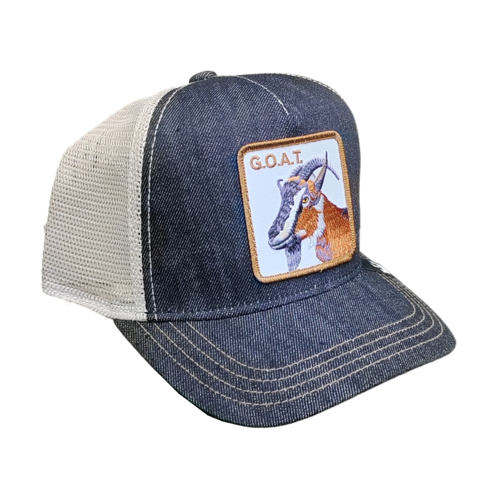 Gorra Goorin Bros Goat de Mezclilla Negro-Cafe 1010385