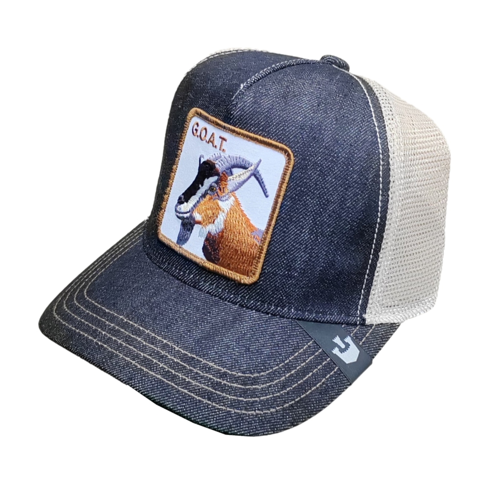 Gorra Goorin Bros Goat de Mezclilla Negro-Cafe 1010385