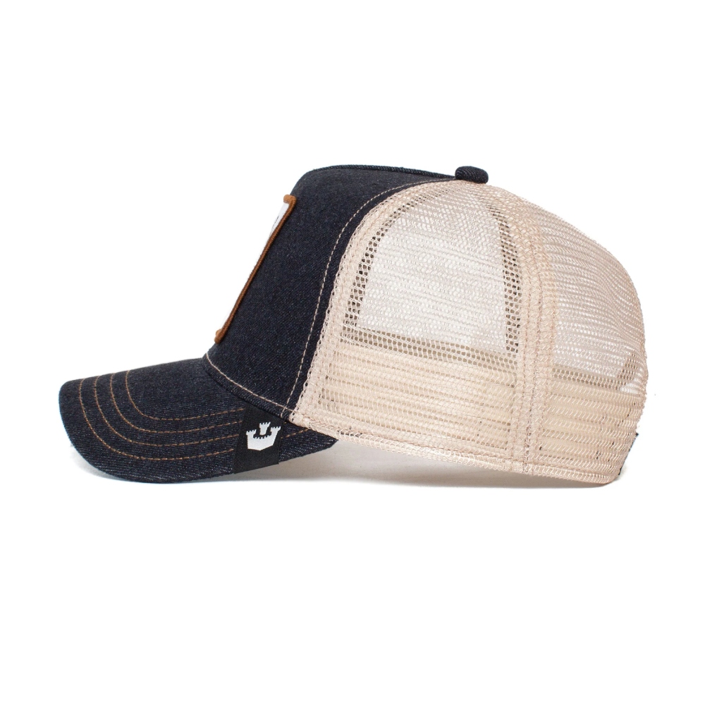 Gorra Goorin Bros Goat de Mezclilla Negro-Cafe 1010385