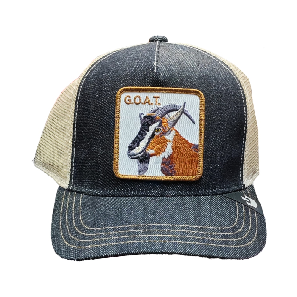 Gorra Goorin Bros Goat de Mezclilla Negro-Cafe 1010385